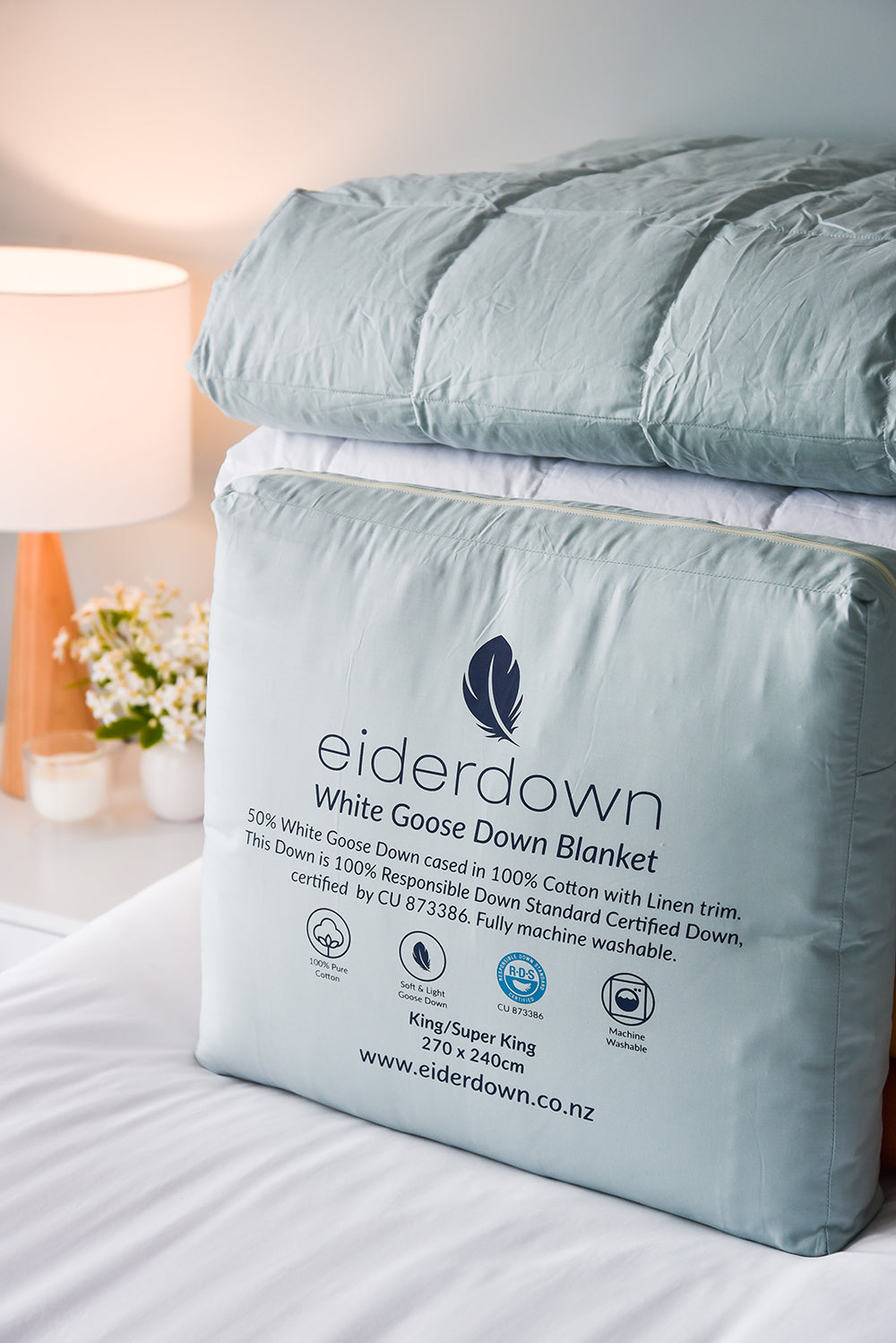 新品 高島屋 Beaurance ダウン マルチブランケット 手洗い可 グースダウンブランケット - 氷河湖 – Eiderdown New Zealand